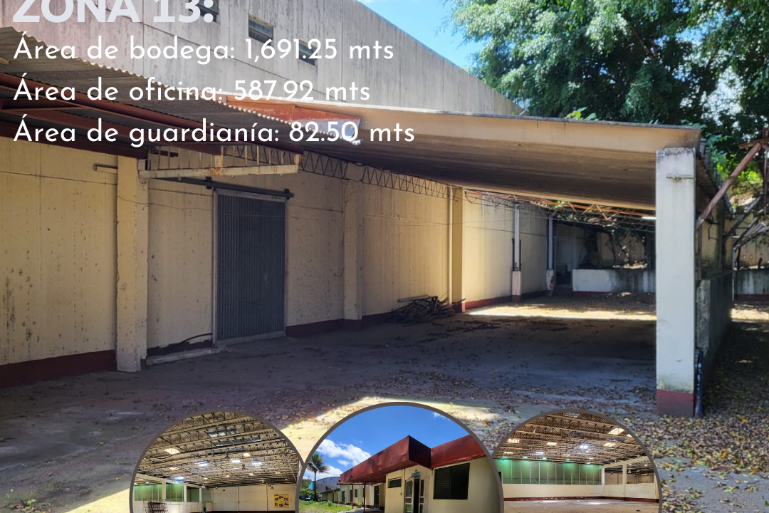 _Bodega zona 13 con terreno